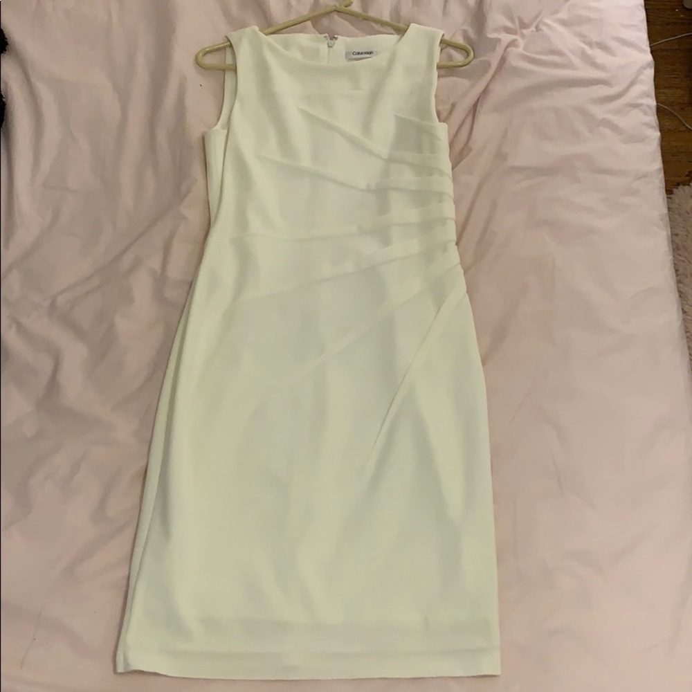 CALVIN KLEIN white dress